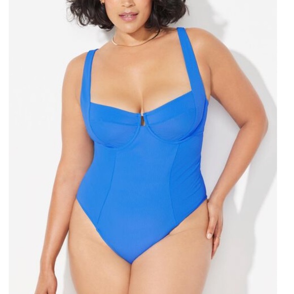 CLEARANCE Camille Kostek Electric Blue Iconic One Piece - Picture 2 of 6